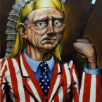 "Chief Never-Enough" 100 x 150 cm Oil On Cavas 2014